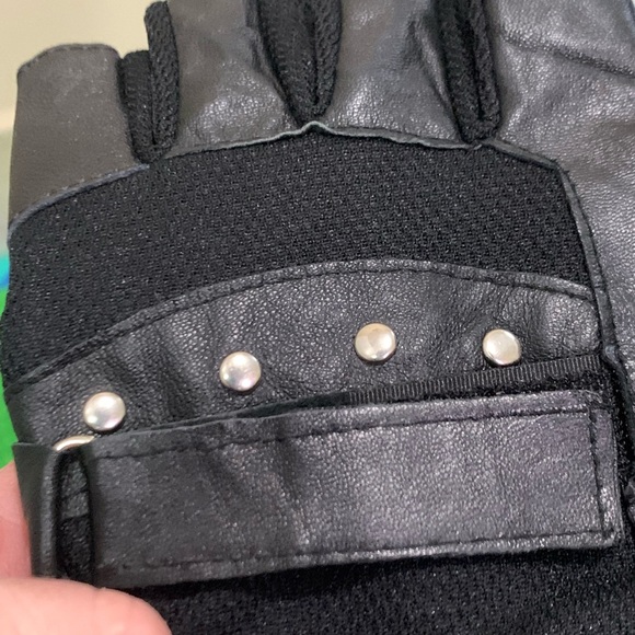 Fingerless leather gloves - New unisex ✅ - Picture 6 of 8